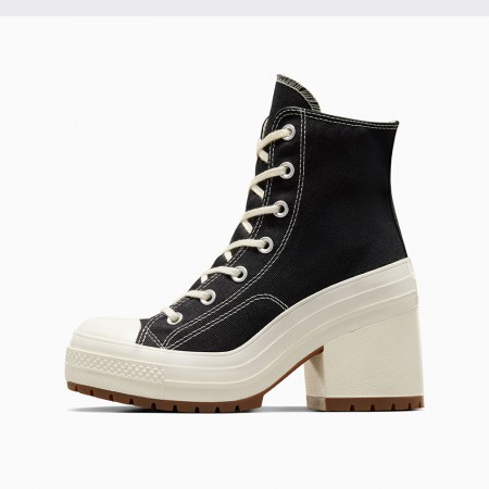 Chuck 70 De Luxe Heel- Black/Egret/Egret